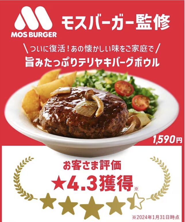 モスバーガーのハンバーグキット